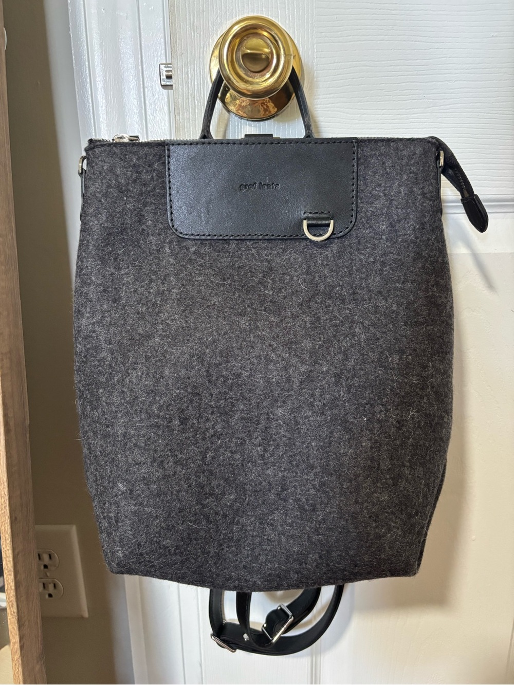 NWOT Graf Lantz Bedford Mini Backpack, Charcoal, OS - Picture 2 of 8